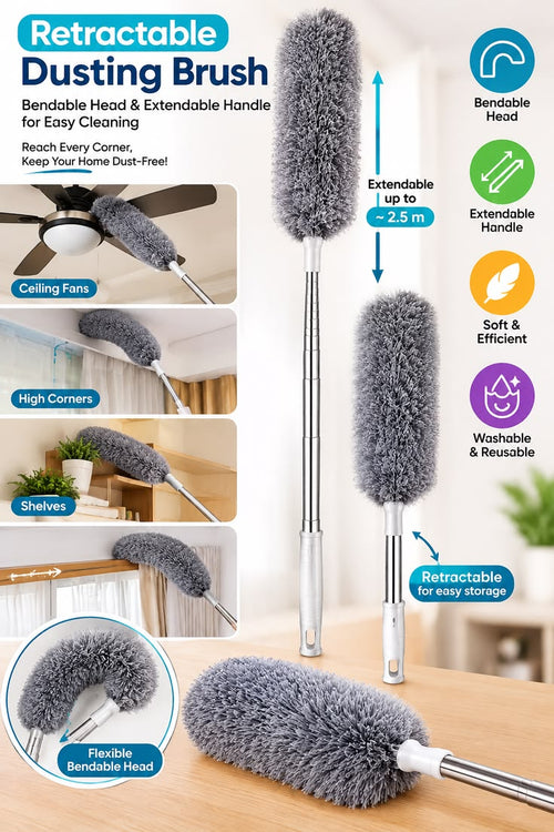 3-in-1 Dust Cleaner Brush – For Fans, A/C & Hard-to-Reach Places
